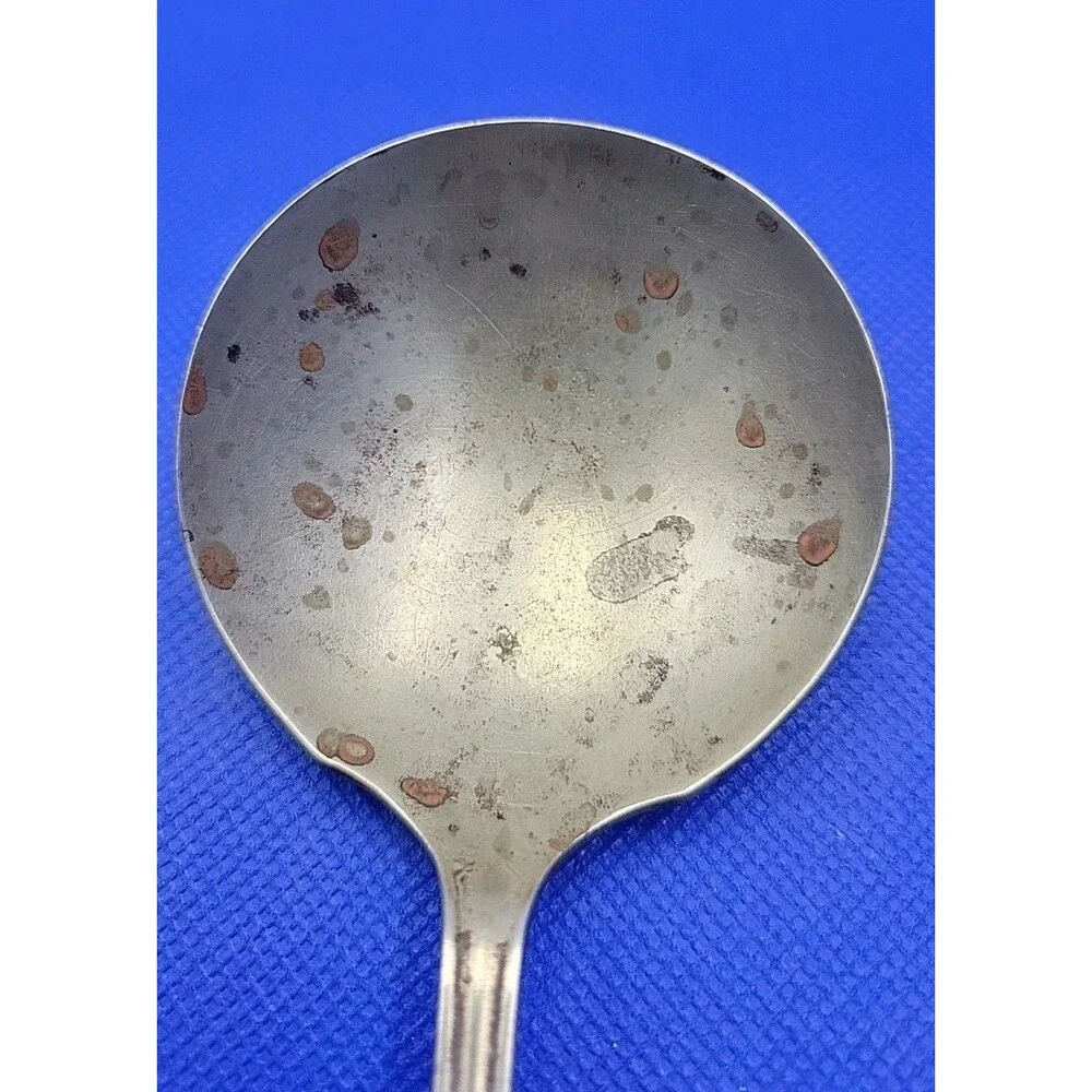 1938 ONEIDA Marianne Art Deco Silverplate Serving Spoon Vintage